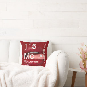 Coussin Élément Alien de voyage des lèvres rouges 115