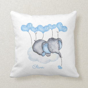 Coussin Élément sur Nuage - Garderie pour bébé garçon Gris