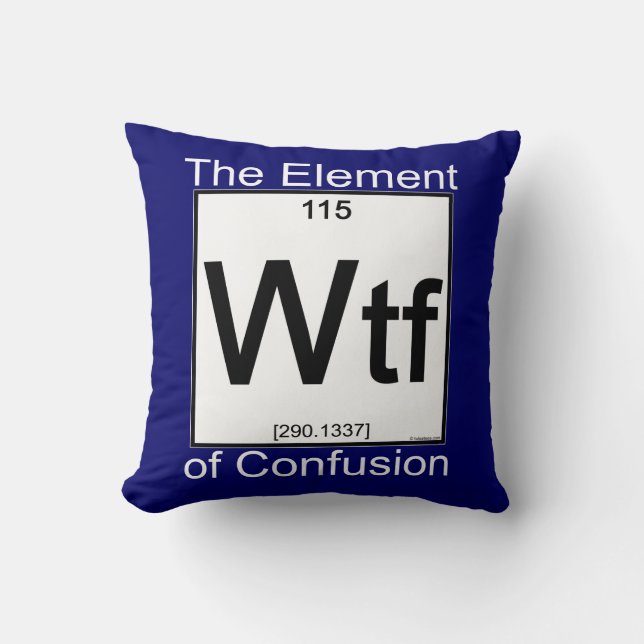 Coussin Élément WTF (Recto)