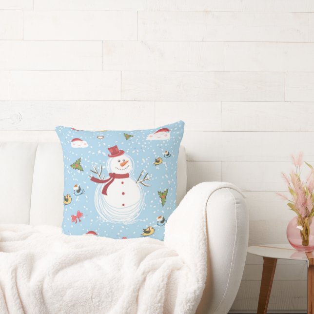 Coussin Eléments de Noël Snowman (Canapé)