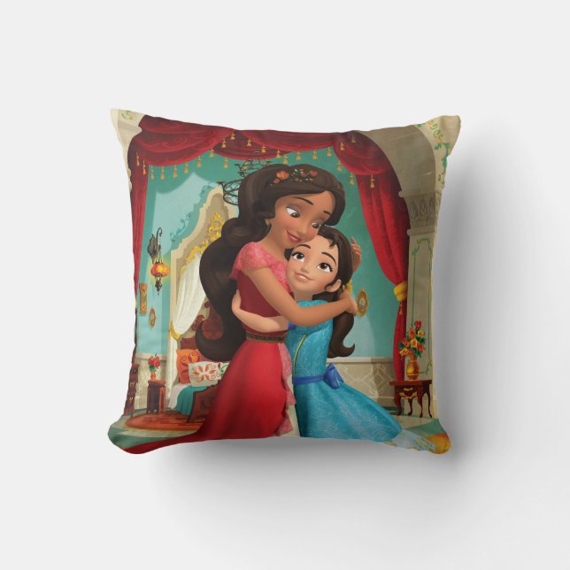 Coussin Elena| Petite Soeur. Grande soeur. (Recto)