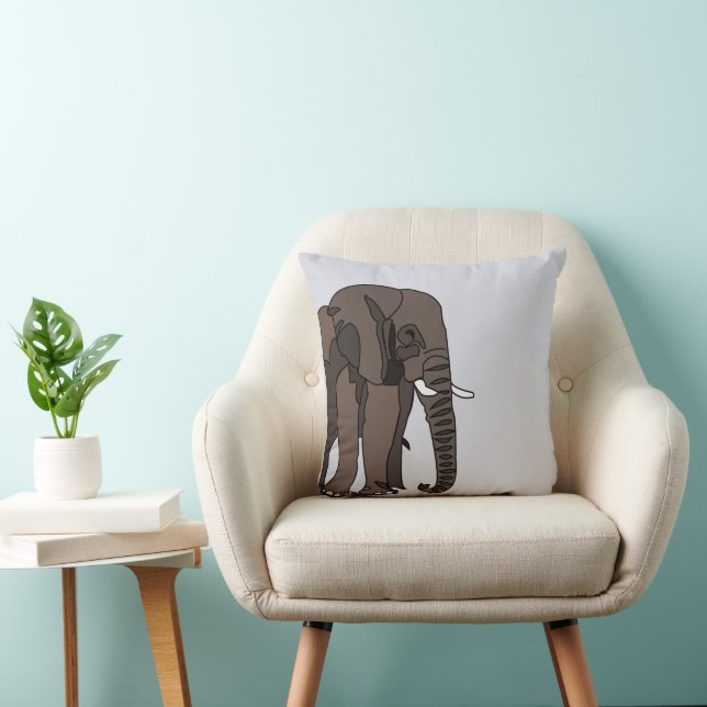 Coussin Eléphant animal éléphant (Chaise)