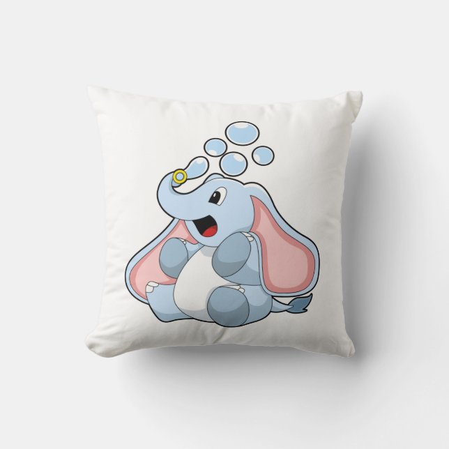 Coussin Eléphant avec bulles d'eau (Recto)
