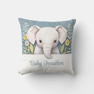 Coussin Eléphant bébé doux