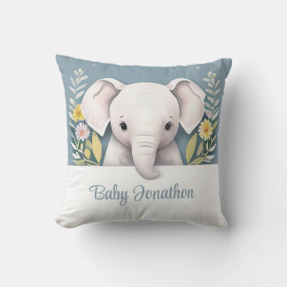 Coussin Eléphant bébé doux