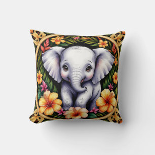 Coussin Éléphant de bébé adorable