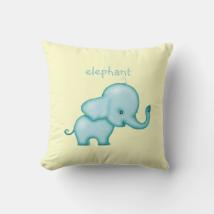 Coussin Eléphant mignon pour une crèche ou une sal