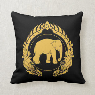 Coussin Éléphant thaïlandais