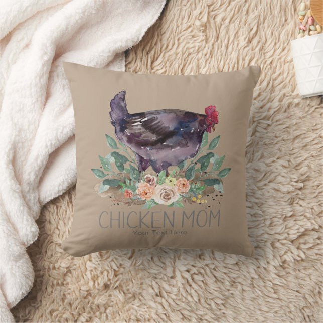 Coussin Élevage Biologique de Poules Maman Jardinage Perma (Couverture)