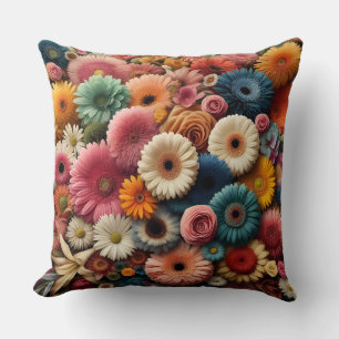 Coussin Élever votre espace coloré Gerbera Daisy Floral