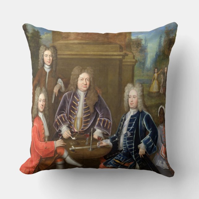 Coussin Elihu Yale (1648-1721) le deuxième duc de Devonshi (Recto)