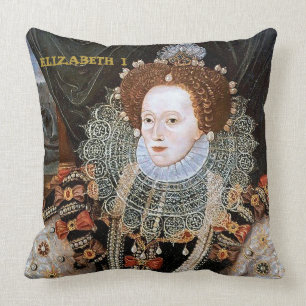 Coussin Elizabeth I et reines d'Angleterre d'Anne Boleyn