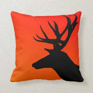 Coussin Elk Wild Animal Silhouette Design