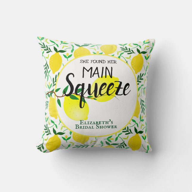 Coussin Elle A Trouvé Sa Fête des mariées Principale De Ci (Recto)