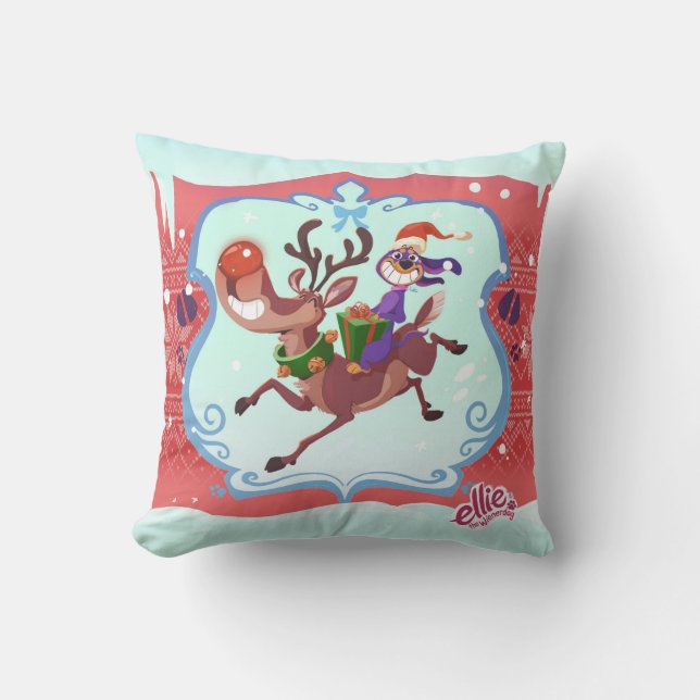 Coussin Ellie l'oreiller à lancer pour les vacances de Wie (Recto)