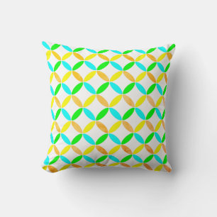 Coussin Ellipse Motif Art Abstrait
