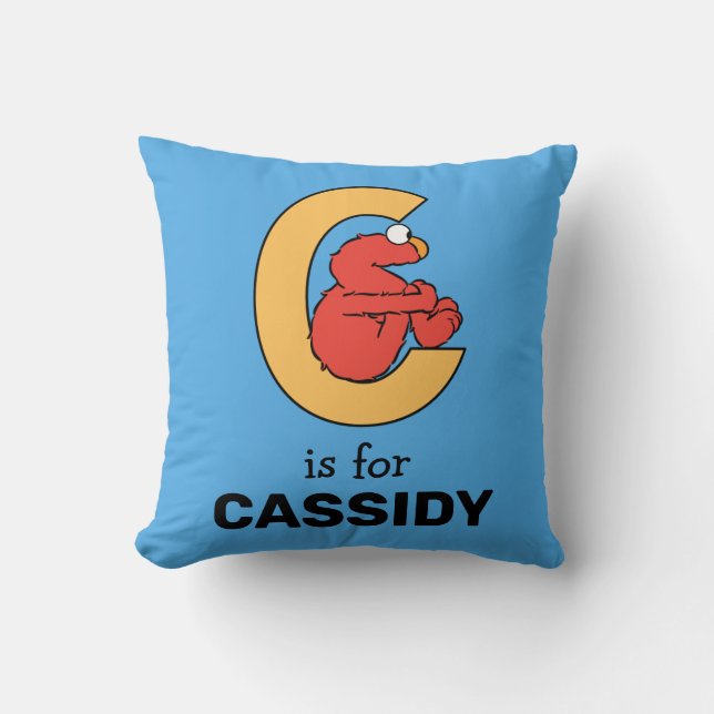 Coussin Elmo Alphabet | C Orange (Recto)