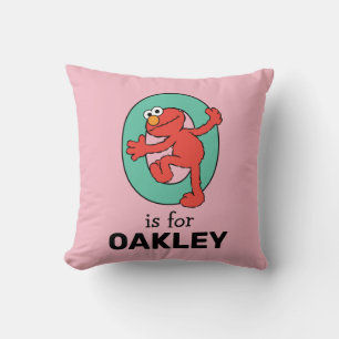 Coussin Elmo Alphabet   O Sarcelle