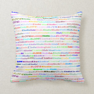 Coussin Elodie Texte Design II Pilote