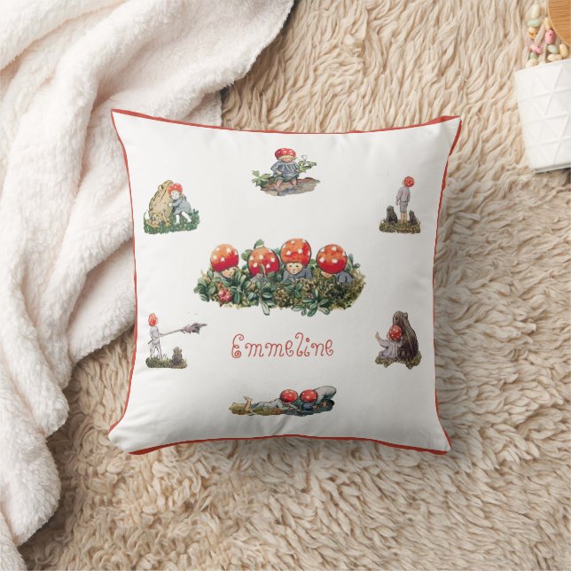Coussin Elsa Beskow Enfants de la forêt (Couverture)