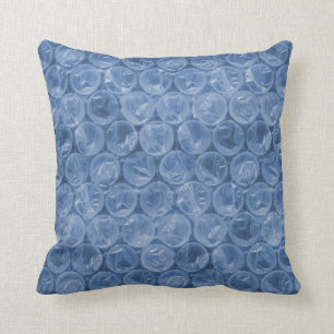 Coussin Emballage de bulle bleue