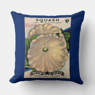 Coussin Emballage de graines dans les années 1950 impressi