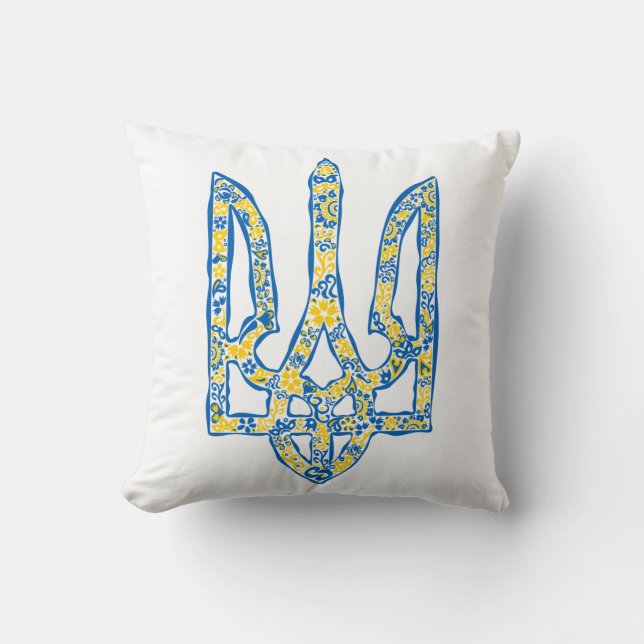 Coussin Emblème national de l'Ukraine (Recto)