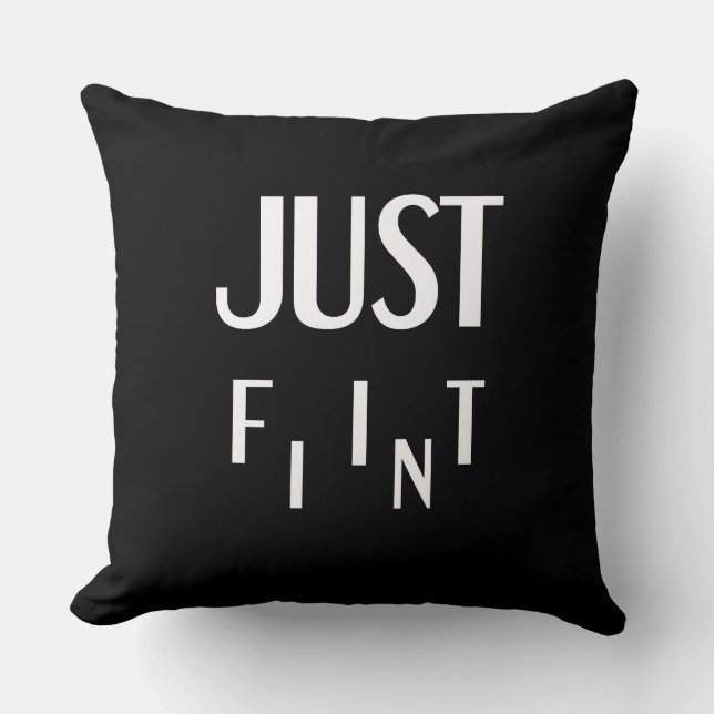 Coussin "Embrace Unity : JUSTE FIT IN" mots de motivation (Recto)