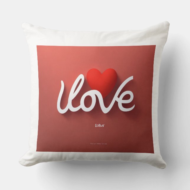Coussin Embrasse l'amour (Recto)