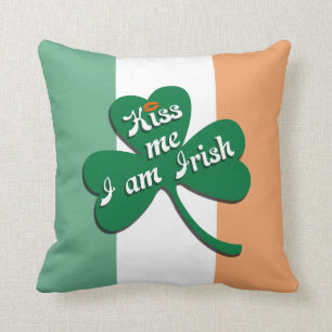 Coussin Embrasse-moi je suis irlandais