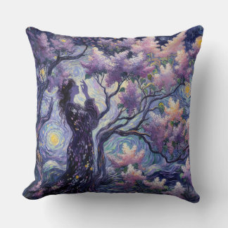 Coussin Embrasser la nuit lunatique