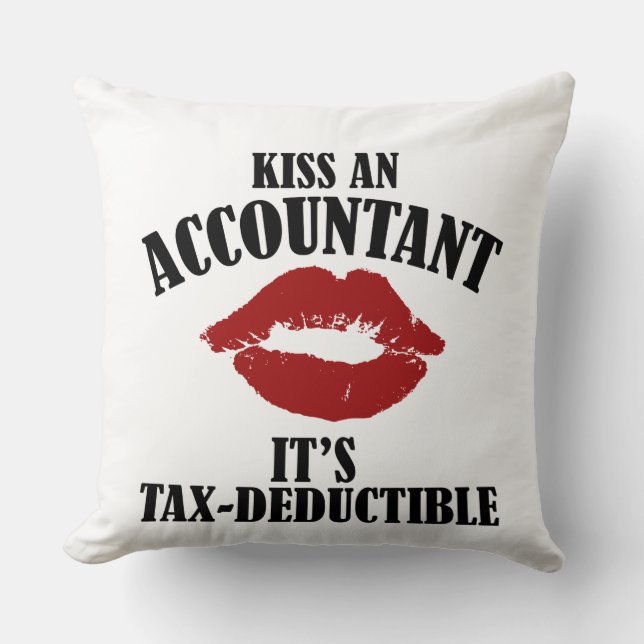 Coussin embrasser un comptable drôle CPA (Recto)