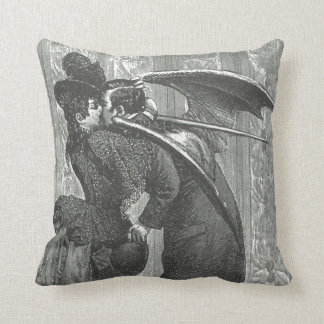Coussin Embrassez vampire victorien/gothique 20" carreau