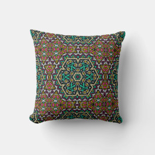 Coussin Embrayage sans fil ethno-boho tribal ornemental t