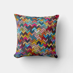 Coussin Embroidered seamless geometric pattern. Ornament E