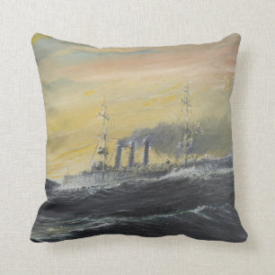 Coussin Emden monte l'Océan Indien 1914 2011 de vagues