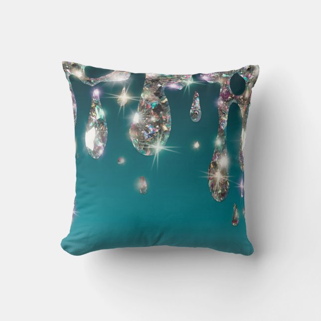 Coussin *~* Emerald Green Metallic AP7 PARTIES SCINTILLANT (Recto)