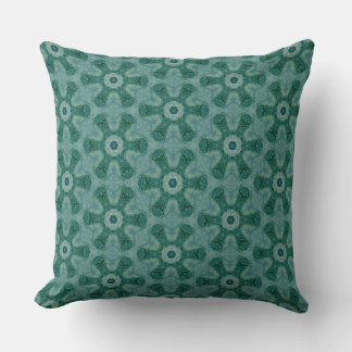 Coussin Emerald Starburst Kaleidoscope