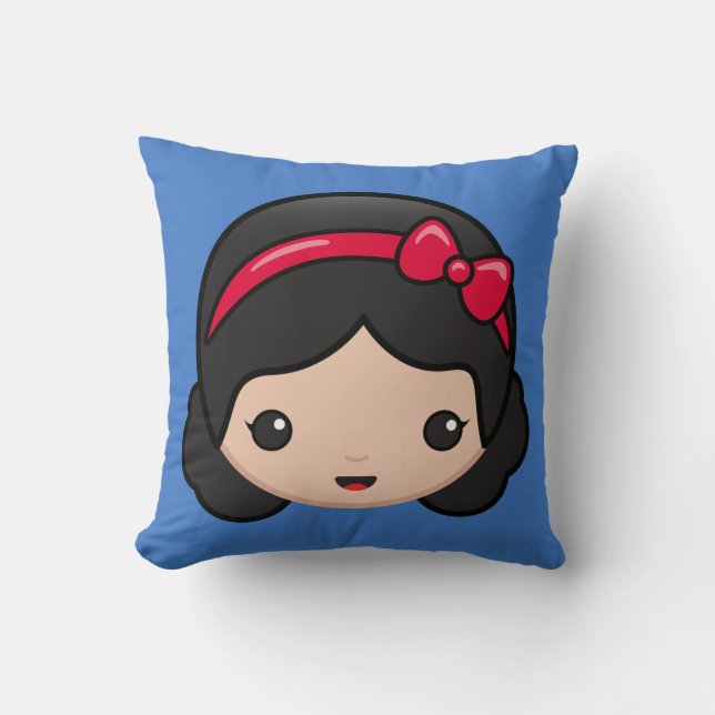 Coussin Emoji blanc de neige (Recto)