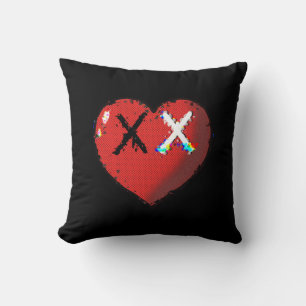 Coussin émoji coeur