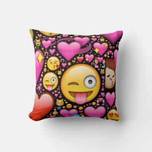 Coussin émoji d'amour