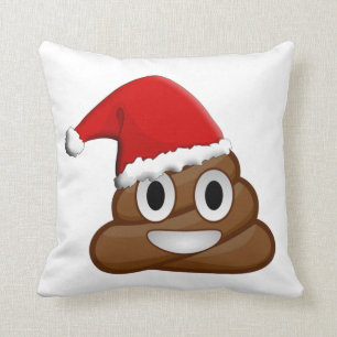 Coussin Emoji de dunette de Noël