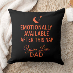 Coussin Émotionnellement Disponible Après Cette Sieste Drô
