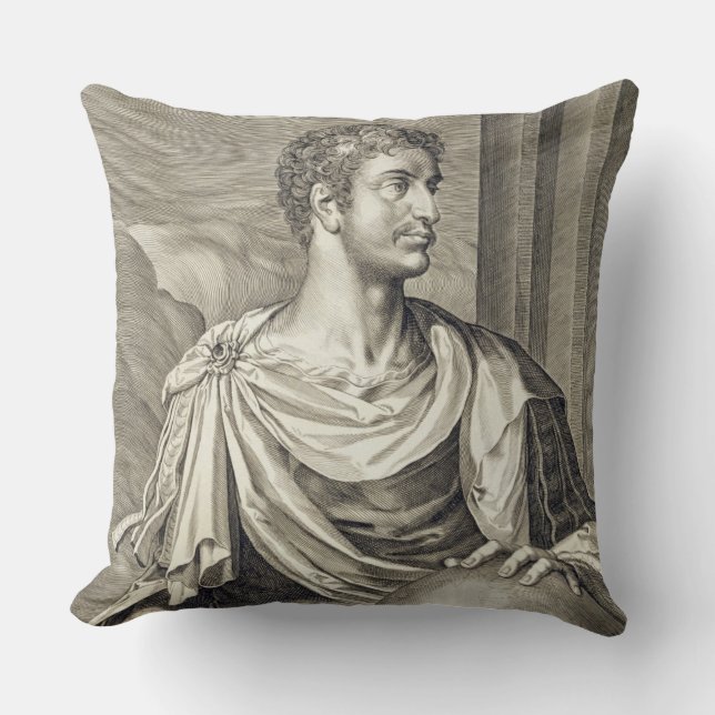 Coussin Empereur de D. Octavius Augustus (ANNONCE 63 AVANT (Recto)