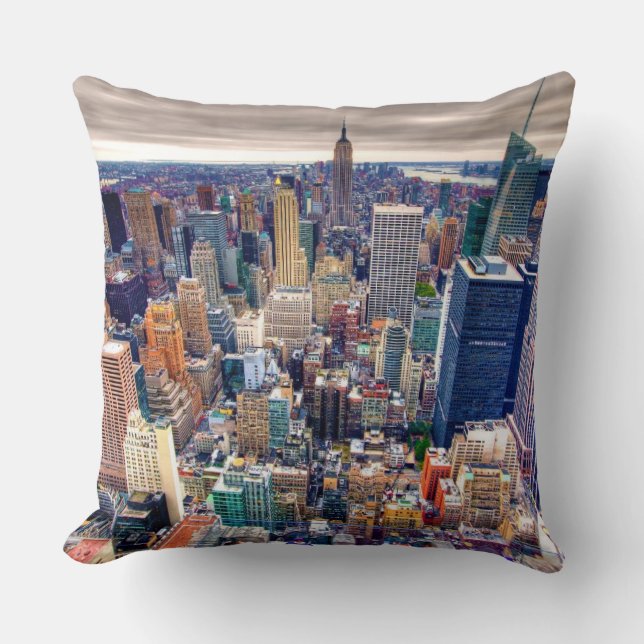 Coussin Empire State Building et Midtown Manhattan (Recto)