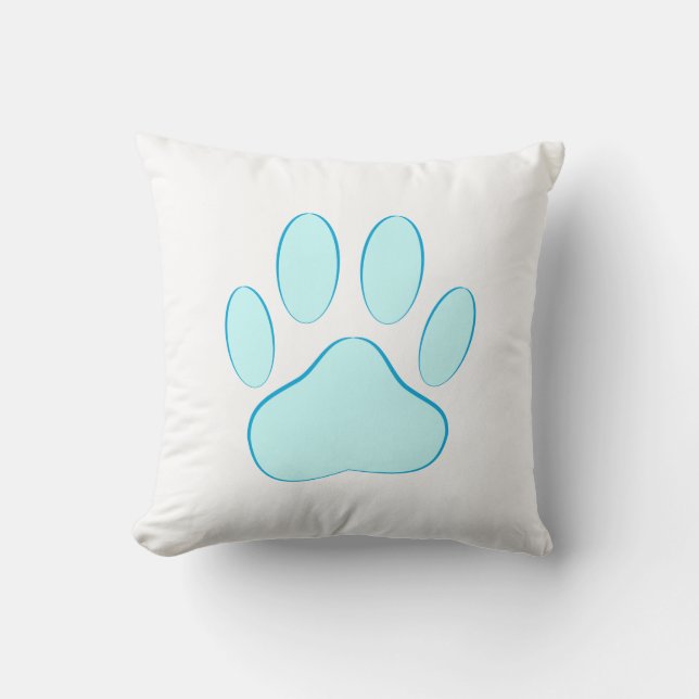 Coussin Empreinte Bleue Bébé (Recto)