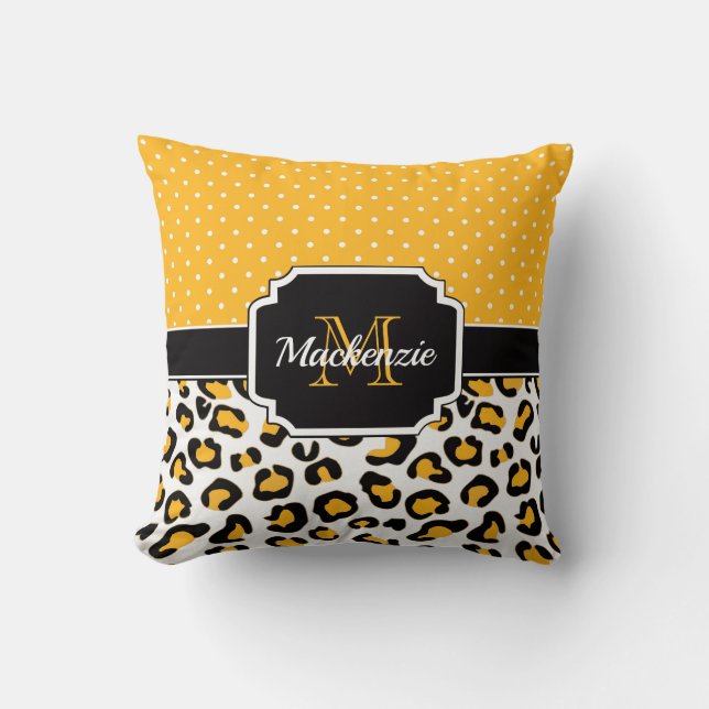 Coussin Empreinte de léopard (Recto)