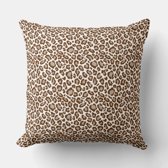 Coussin Empreinte de léopard de terre (Recto)
