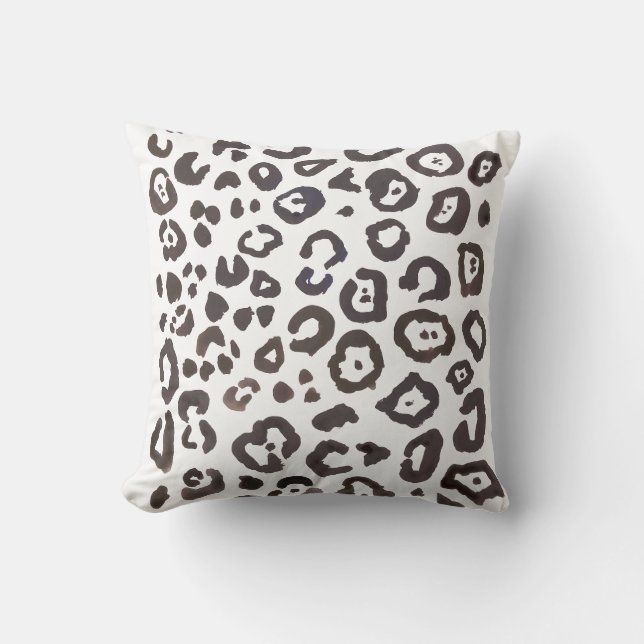 Coussin Empreinte de léopard Poster de animal Motif à orei (Recto)