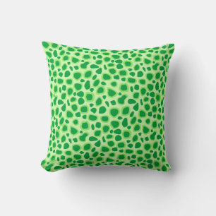 Coussin Empreinte de léopard - Tons de Lime Vert